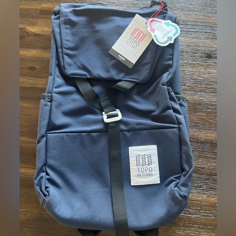 Topo Designs Y-Pack Backpack in Navy Blue